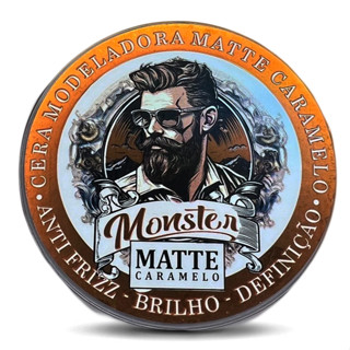 01 cera Modeladora monster barber Matte Caramelo 120g Cabelo E Barba Para Cabelo e Barba em Oferta na Shopee