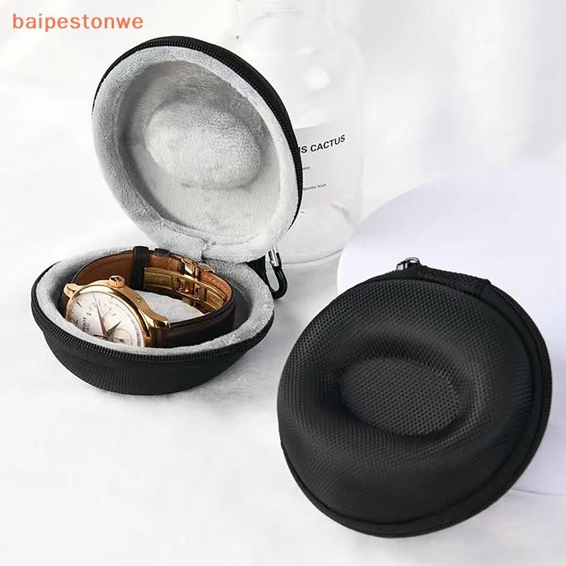 [baipestonwe] 1Pc Estojo De Viagem Caixa De Armazenamento Portátil Para Relógio Único Resistente A Choques E Impactos Re — imagem 2 de 2