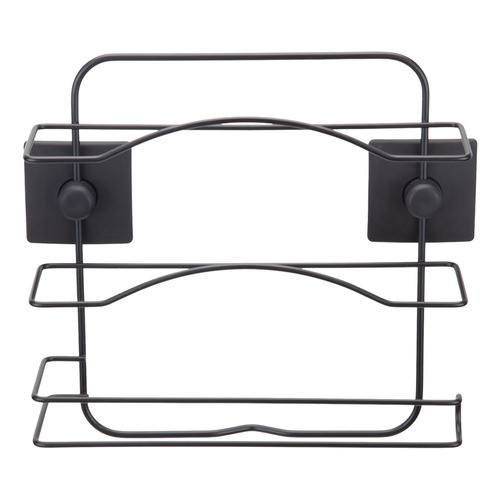 Suporte Porta Papel Toalha Aluminio Pvc S/Furo Cozinha Preto em Oferta na Shopee