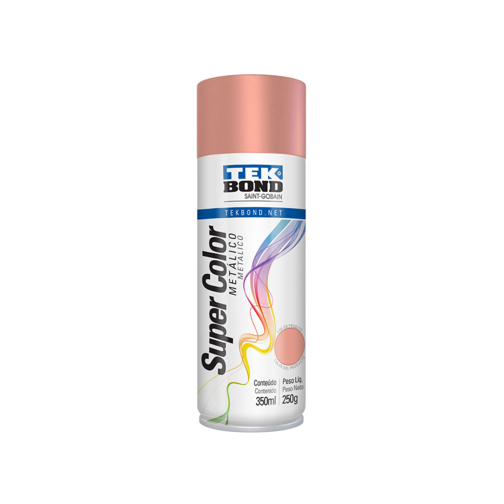 Tinta Spray Super Color Metalico Várias Cores 350ml Tekbond em Oferta na Shopee