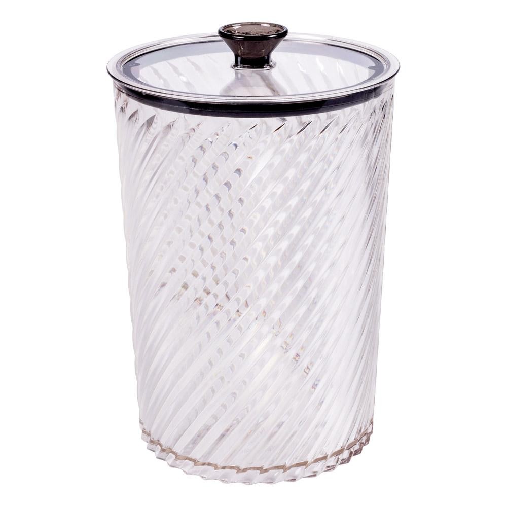 Porta Mantimento Hermético Twist Preto 1,8 L Plasútil - Home & Living