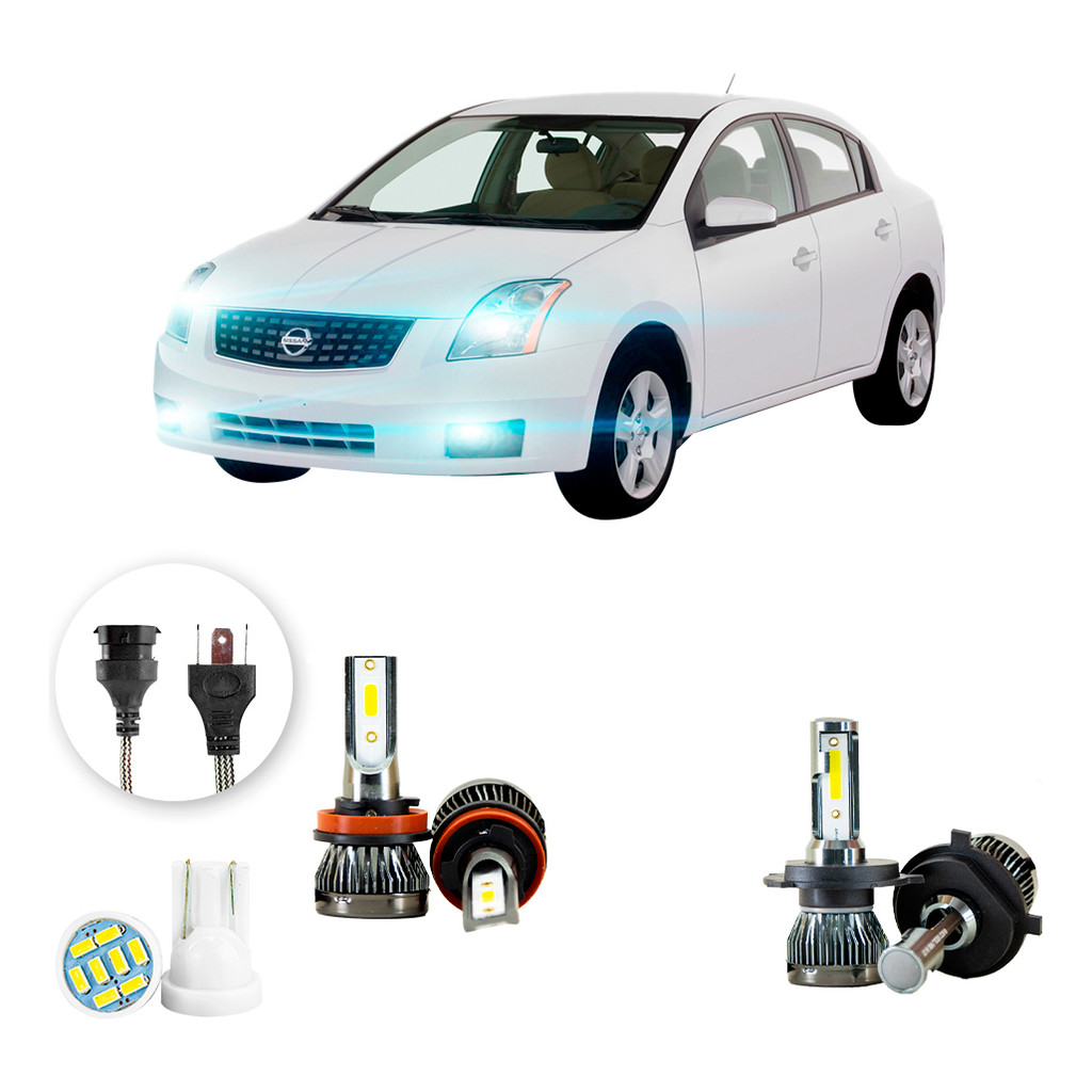 Ultra Led Nano 22000lm Nissan Sentra 2007-2011 H13 H11 em Oferta na Shopee
