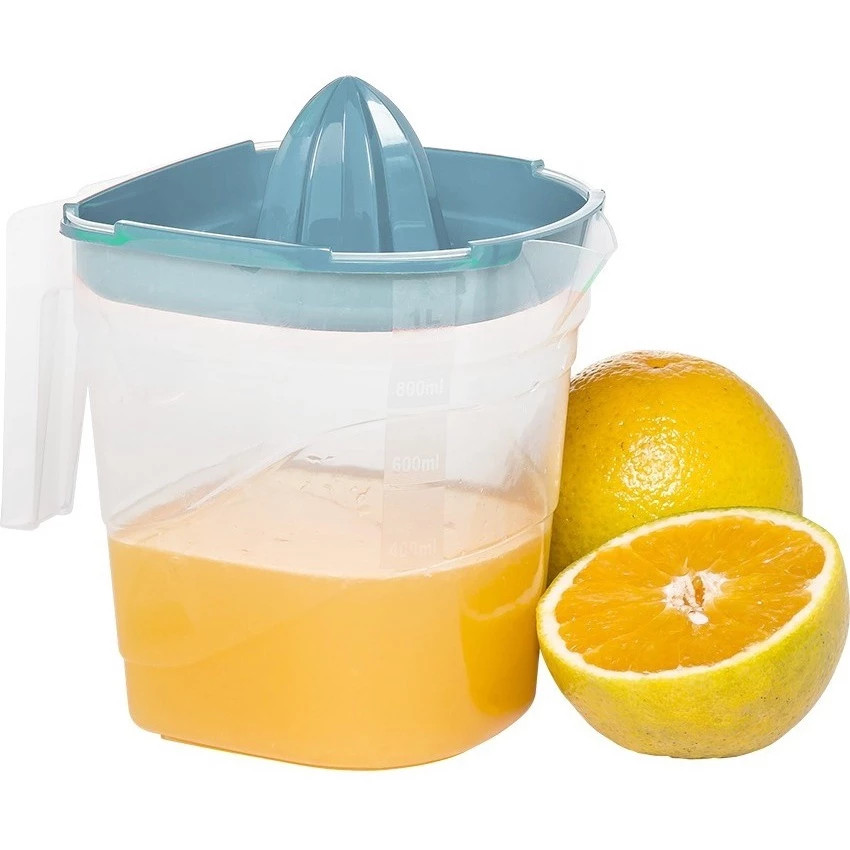 Espremedor de Frutas Manual Laranja e Limão com Jarra Suco Plástico 1,2 Litros