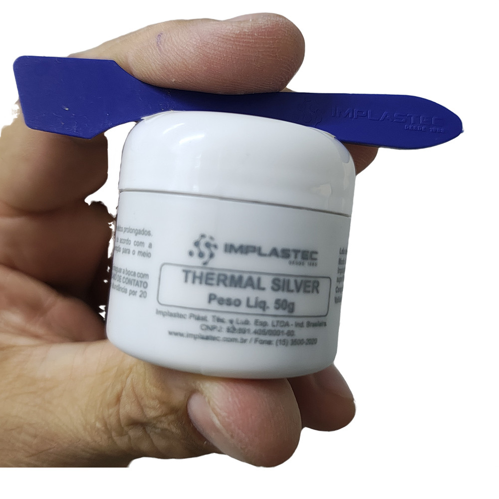 Pasta Térmica Thermal Silver Pote 50g Implastec Pocessador
