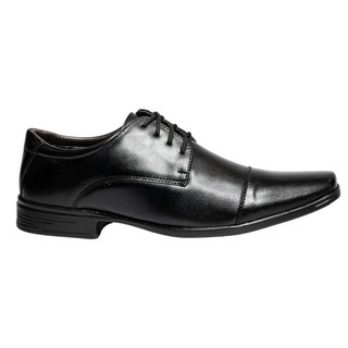 Sapato Social Masculino Cadarço Amarrar Couro Elegante