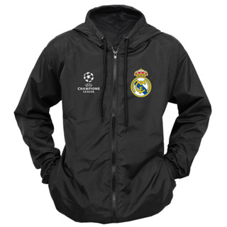 Corta Vento Real Madrid Adulto Masculino Unissex com Capuz e Zíper em Oferta na Shopee