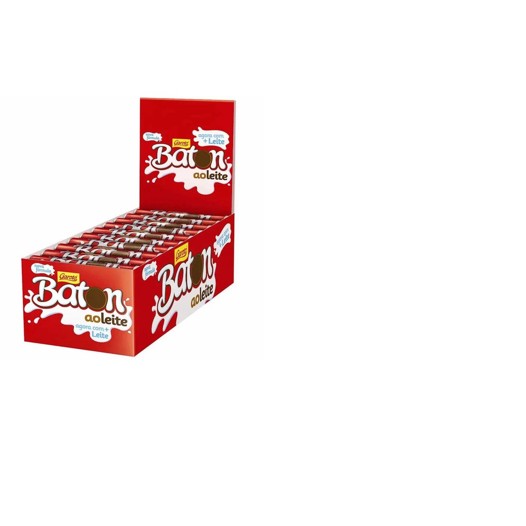 Chocolate Baton Ao Leite Com 30 Unidades 16g