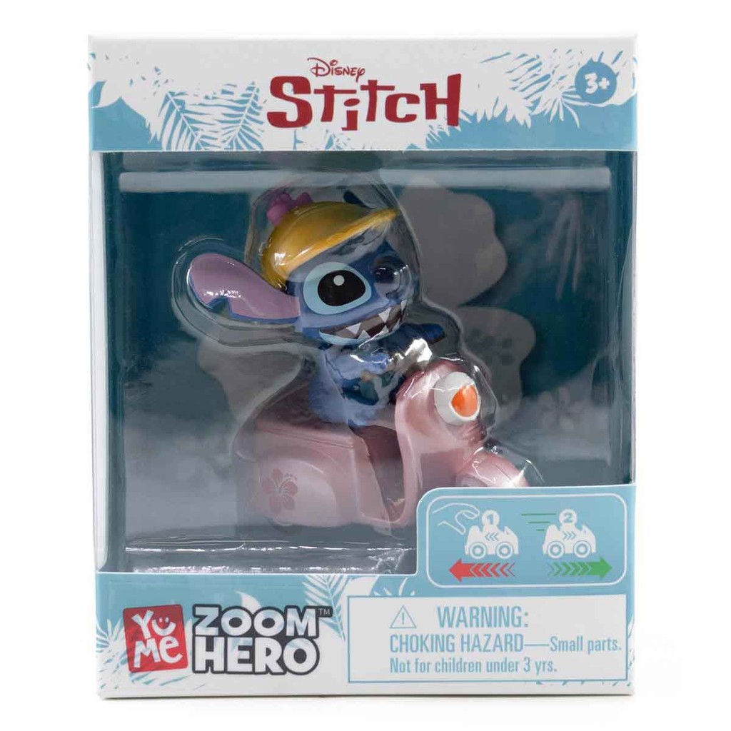 Moto Rosa de Fricção do Stitch - Stitch