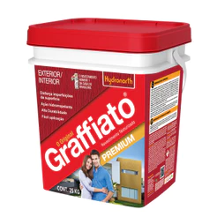Grafiato Branco 5KG Interno Externo Antimofo Hidrorepelente Durabilidade Resistência