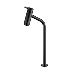 Torneira Para Cuba Pia Lavatório Luxo Slim Preto Fosco Estilo Aço Inox Resistente