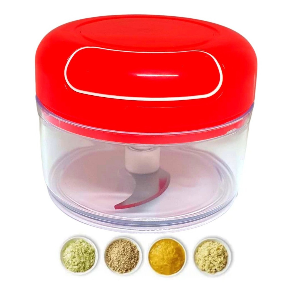 Mini Processador de Alimentos Manual Triturador Moedor Alho Frutas Legumes Verdura