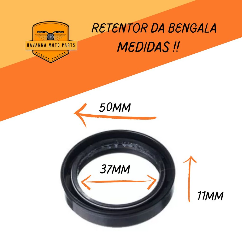 Retentor da Bengala e Guarda Pó Fazer 250 2005-2011 / Cbx 250 Twister 2001-2008