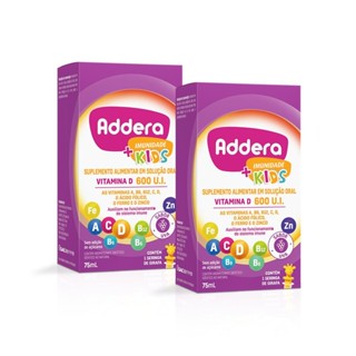 Kit Vitamina D Addera + Imunidade Kids Com 75Ml em Oferta na Shopee