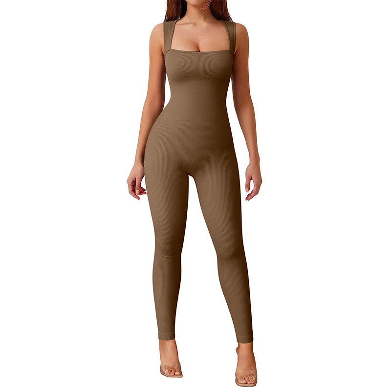Macacão Canelado, Malha Poliamida+Elastano, Fitness Academia, Alta Compressão, Zero Transparência, Empina Bumbum