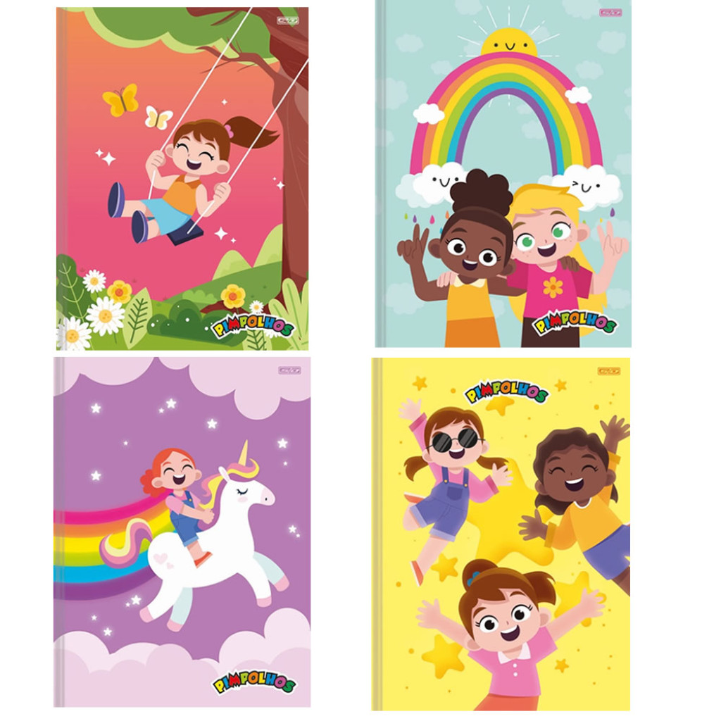CADERNO BROCHURA 1/1 96 FOLHAS PIMP FEM – SÃO DOMINGOS – 10447 – UNITÁRIO E SORTIDO