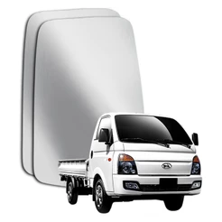 Lente Espelho Retrovisor Convexo Metalizado Hyundai HR 2004 a 2025