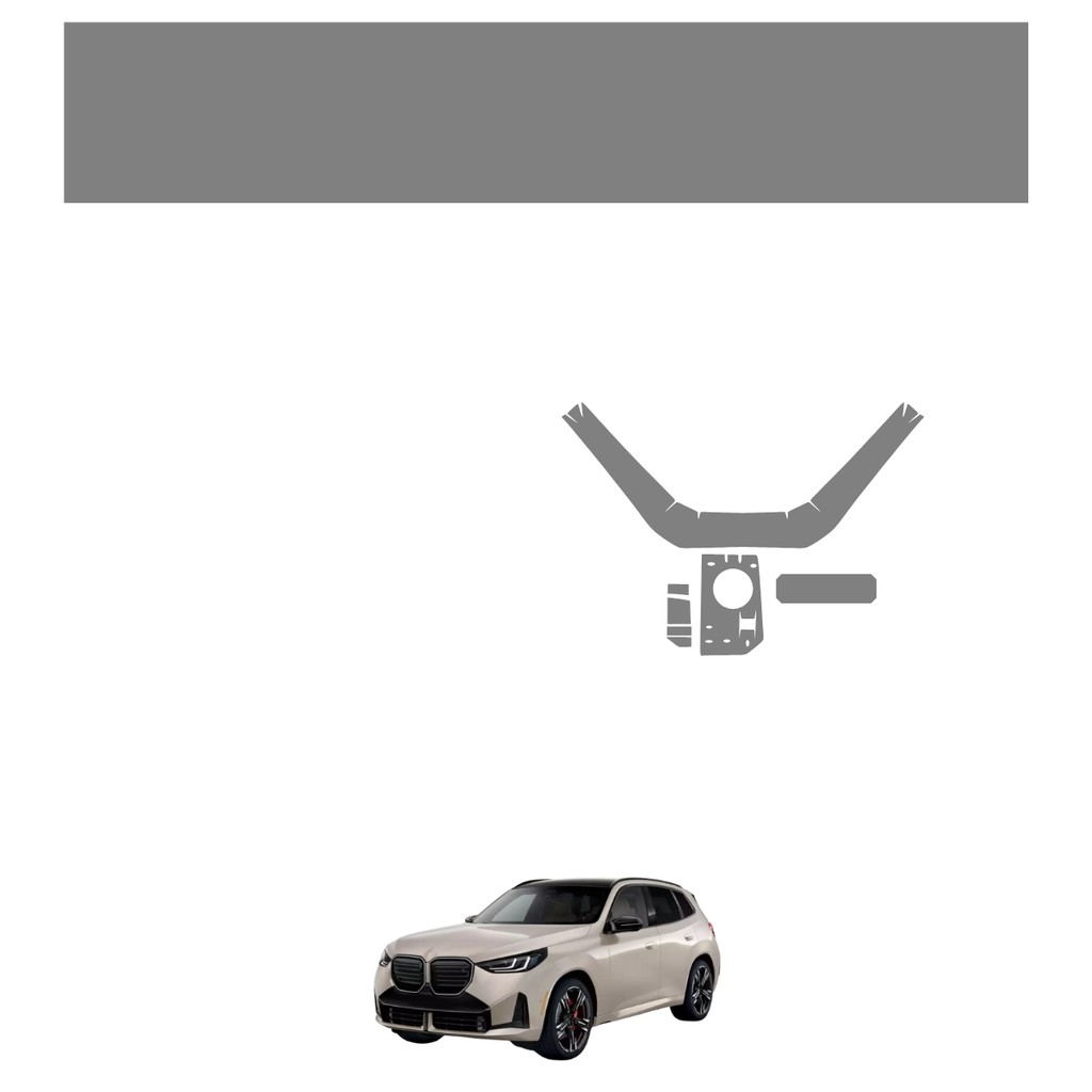 Película PPF Proteção Kit Velocímetro Multimídia Console BMW X3 2025 2026 Transparente TPU Anti Risco