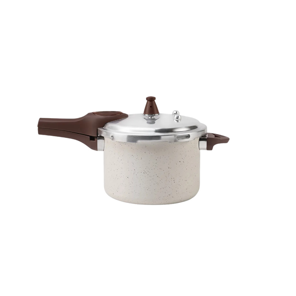 Panela De Pressão Indução Brinox Antiaderente Ceramic Life Pressure 4,2L Vanilla em Oferta na Shopee