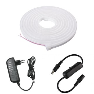 Fita Led Neon 5m Branca Fria 12v Com Fonte 3A e Interruptor P4 em Oferta na Shopee