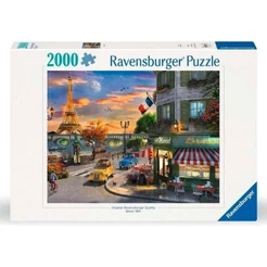 Puzzle 2000 peças Pôr-do-sol em Paris - Importado - Ravensburger