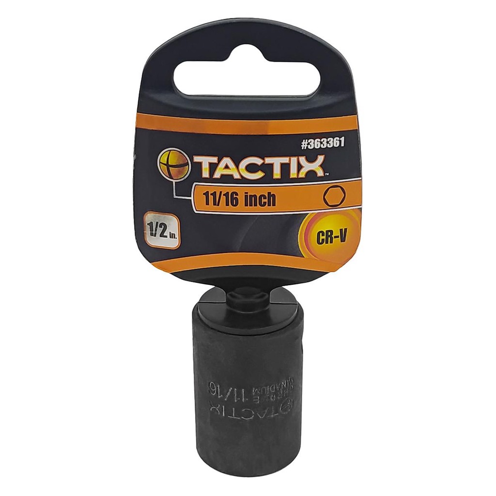 Soquete Impacto Sextavado - P3 1/2 x 11/16'' (363361) - Tactix em Oferta na Shopee