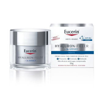 Eucerin Hyaluron-Filler Noite Creme Antirrugas 50ml em Oferta na Shopee