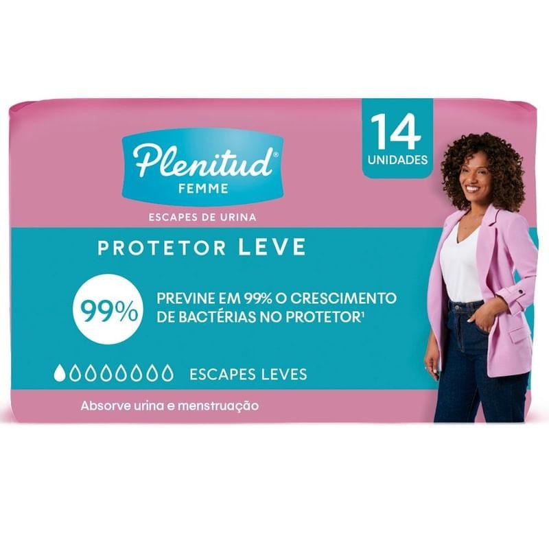 Protetor Diário Plenitud Femme Escapes Leves de Urina 14 Unidades em Oferta na Shopee