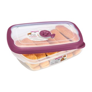 Pote Plástico Retangular Hermético Açaí 1,26L Flor Sanremo em Oferta na Shopee