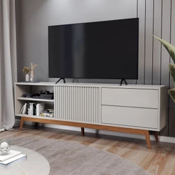 Rack para TV Até 75 Polegadas Normandia 1 Porta 2 Gavetas - Panorama Móveis