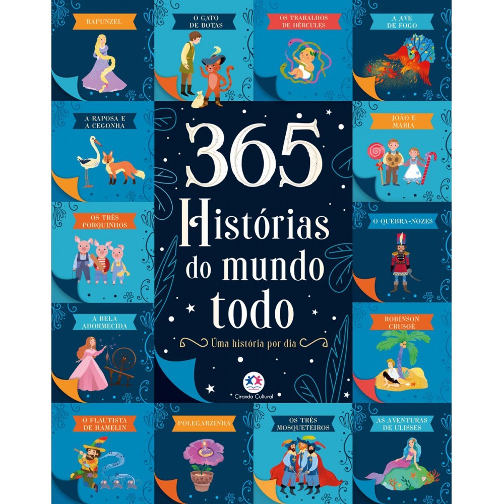 Livro Almofadado grande 365 histórias do mundo todo