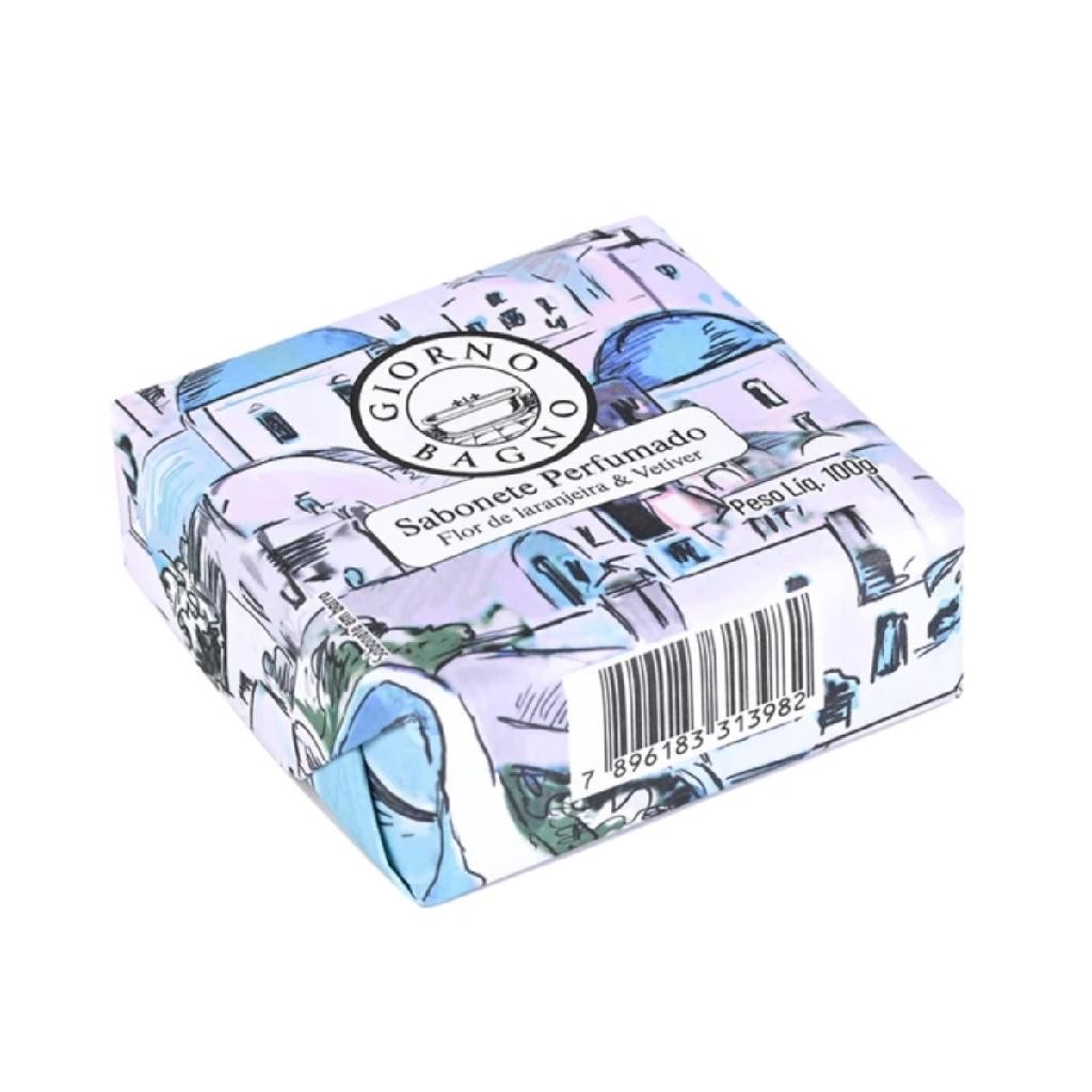 SABONETE GIORNO BAGNO FLOR DE LARANJEIRA E VETIVER  100G - Beauty