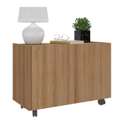 Mesa de Cabeceira com Rodízios 2 Portas Multimóveis MP4131