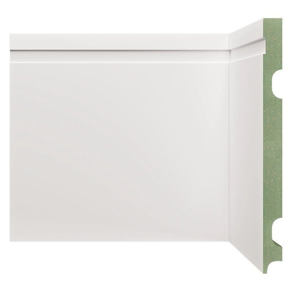 Kit Rodapé de MDF 5 Barras Frisadas 20cmX2,40m Rende 12m em Oferta na Shopee