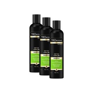 Kit 3 Shampoos Tresemmé Detox Capilar 400ml cada em Oferta na Shopee