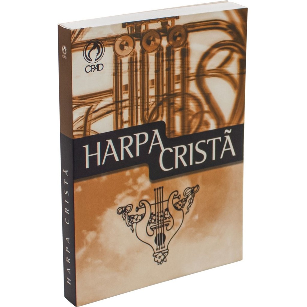 KIT COM 4 Harpa Cristã | Letra Normal | Tamanho pequeno | Capa Trompa Marrom - Books & Magazines