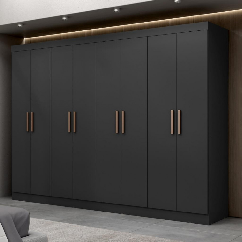 Guarda Roupa Casal 8 Portas 100 MDF Genebra Maxel - Home & Living