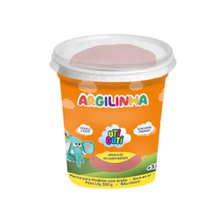 Argila escolar massa de modelar Terracota Utiguti pote com 500g Licyn