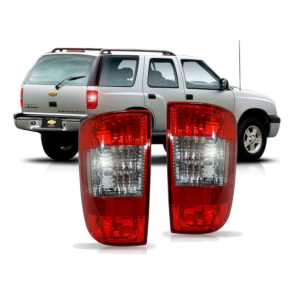 Par Lanterna Traseira Blazer Pitbull 2001 Até 2011 Fumê Depo em Oferta na Shopee