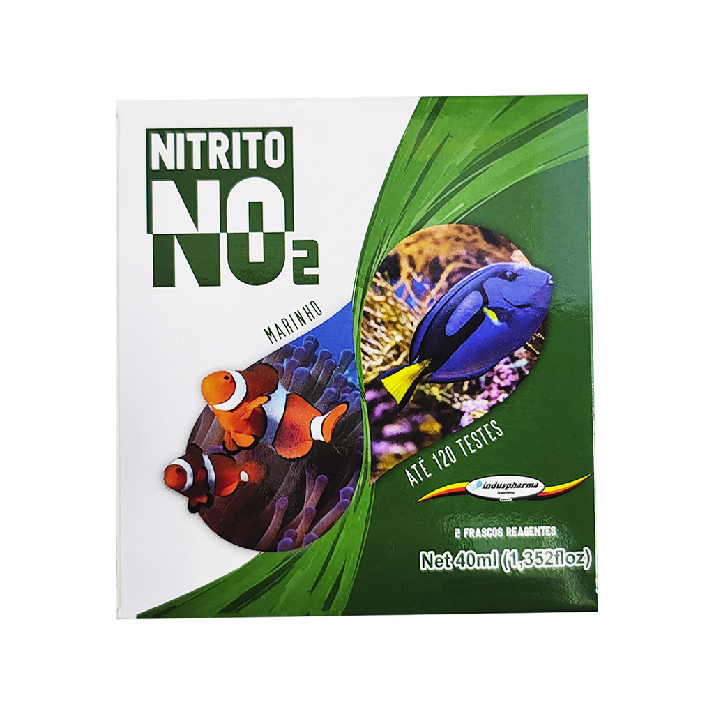 Induspharma Teste de Nitrito NO2 - 120 Testes - Água Salgada