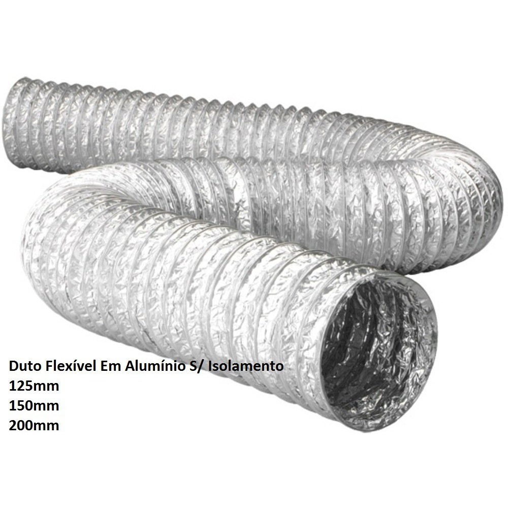 Duto Flexível 150mm C/5mts Coifa / Ar Condicionado Portatil
