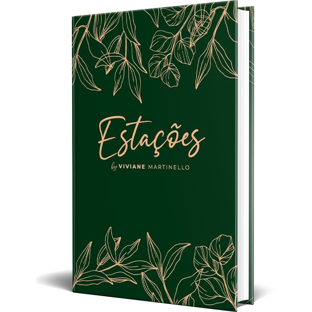 Planner Estações By Viviane Martinello - Capa Dura Floral Verde - Editora Vida