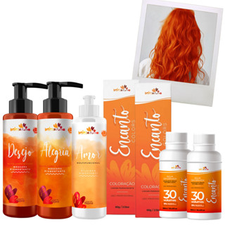 Kit Beleza Ruiva Encanto 9.44 - Alegria e Desejo em Oferta na Shopee