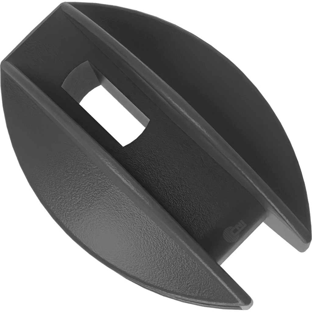 50un Isolador Castanha Oval 63mm Cerca Rural Alta Resistência Anti-UV Durável Alta Isolação Preta