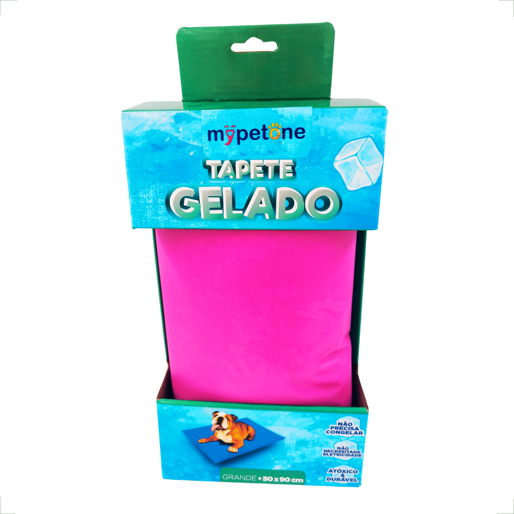 Tapete Gelado Grande 90x50 para Cães Mypetone - Rosa em Oferta na Shopee