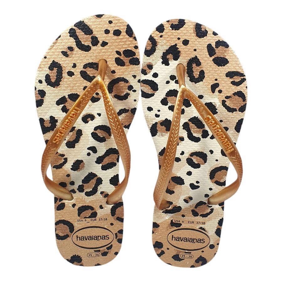 Chinelo Feminino Havaianas 4103352 Slim Animal em Oferta na Shopee