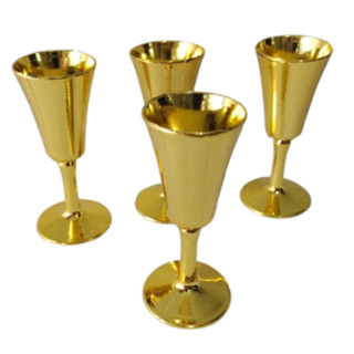 Mini calice dourado batizado primeira comunhão santa ceia decoraçao em Oferta na Shopee