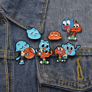 O Incrível Mundo De Gumball Animação Comédia Esmalte Broche Moda Acessórios De Roupas Presente Jóias Para Amigos em Oferta na Shopee