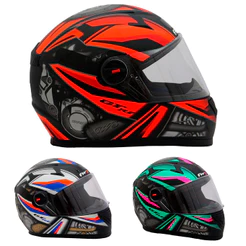 Capacete Fw3 Fechado Moto GTN R1 Todas As Cores Motoboy Esportivo Com Viseira - FW3