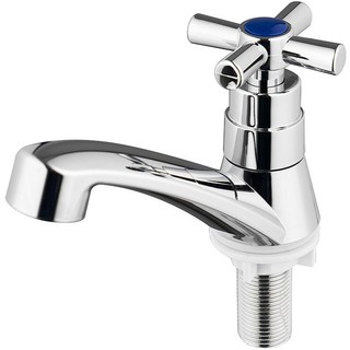 Torneira Cromado Fria ABS Para Tanque e Maquina Lavatório Banheiro Pia Mesa Parede