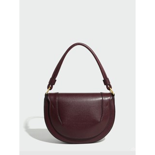 Zzara Comércio Exterior Primavera Nova Bolsa Feminina Bolsa de Sela Borgonha Costura Contrastante Bolsa de Mão Ombro em Oferta na Shopee